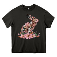 Asphalt bunny with blossom flower Heavy Core Tee - Artiststas