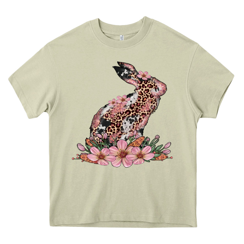 Bunny With Blossom Flower Heavy Core Tee by Artiststas | Teevron