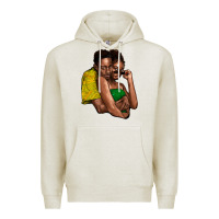 Oatmeal Heather Black couple Premium Hoodie - HowdyJamesFarm