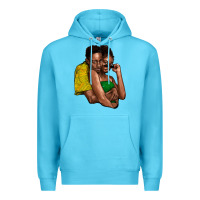 Ocean Blue Black couple Premium Hoodie - HowdyJamesFarm
