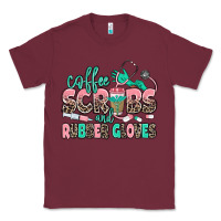 Burgundy coffee scrubs and rubber gloves Classic Tee - MaliasSmallBusiness