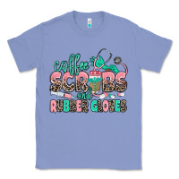 Colony Blue coffee scrubs and rubber gloves Classic Tee - MaliasSmallBusiness