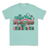 Seafoam coffee scrubs and rubber gloves Classic Tee - MaliasSmallBusiness