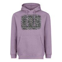 Lavender grey leopard background Heavyweight Hoodie - OliviaCreatesArt