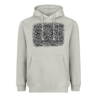 Moon Dust grey leopard background Heavyweight Hoodie - OliviaCreatesArt