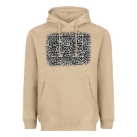 Mushroom grey leopard background Heavyweight Hoodie - OliviaCreatesArt