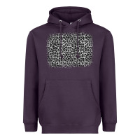 Plum grey leopard background Heavyweight Hoodie - OliviaCreatesArt