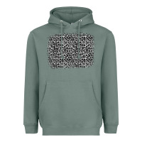Sage grey leopard background Heavyweight Hoodie - OliviaCreatesArt
