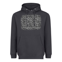 Smoke grey leopard background Heavyweight Hoodie - OliviaCreatesArt