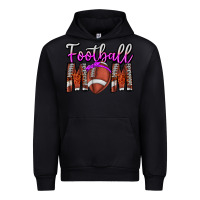 Black Football Mom Urban Hoodie - CowhideDigitalArt