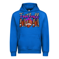 Cobalt Football Mom Urban Hoodie - CowhideDigitalArt