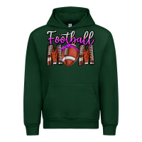 Forest Green Football Mom Urban Hoodie - CowhideDigitalArt
