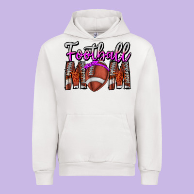 Football Mom Urban Hoodie Designed By Cowhidedigitalart