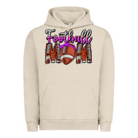 Pigment French Oak Football Mom Urban Hoodie - CowhideDigitalArt