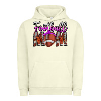 Pigment Pistachio Football Mom Urban Hoodie - CowhideDigitalArt