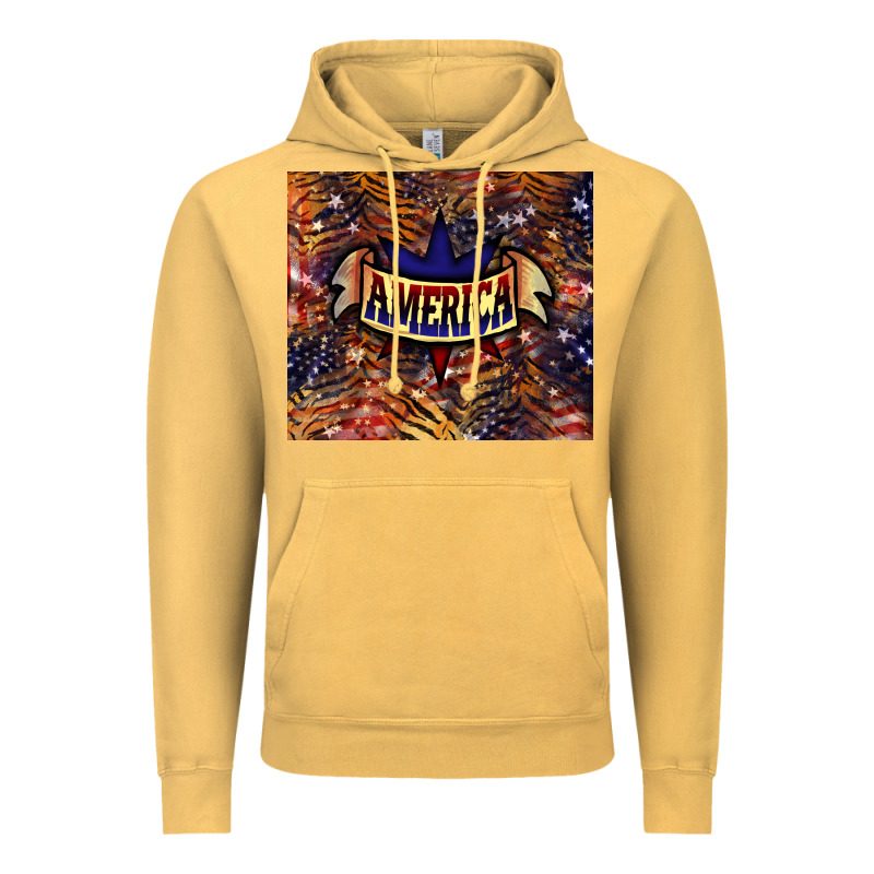 Tiger America Vintage Hoodie by NancyCooperArtShop | Teevron
