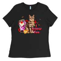 Black i meow you Ladies Tee - AdoDesignShop