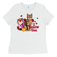 White i meow you Ladies Tee - AdoDesignShop