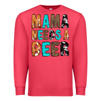 Cardinal Mama Needs a Beer Premium Sweatshirt - CowCowDesign