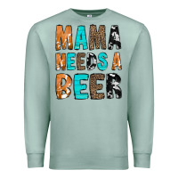 Seafoam Mama Needs a Beer Premium Sweatshirt - CowCowDesign