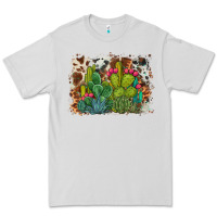 Watercolor Cactus Western Background Premium Tee | Teevron