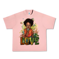 Salmon black afro boy love Urban Heavy Tee - NancyCooperArtShop