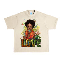 Sandshell black afro boy love Urban Heavy Tee - NancyCooperArtShop