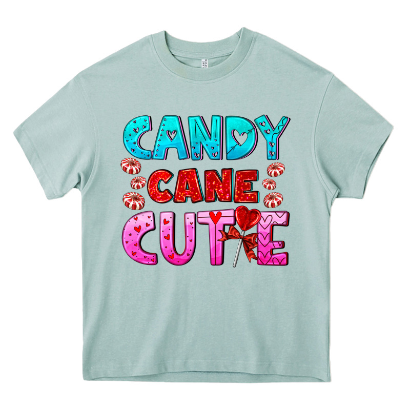 Candy Cane Cutie Heavy Core Tee by AdoDesignShop | Teevron