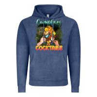 Vintage Denim campfirescocktails Vintage Hoodie - NancyCooperArtShop