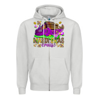 Dove Grey Mardi Gras Cruise Zipper Hoodie - HowdyJamesFarm