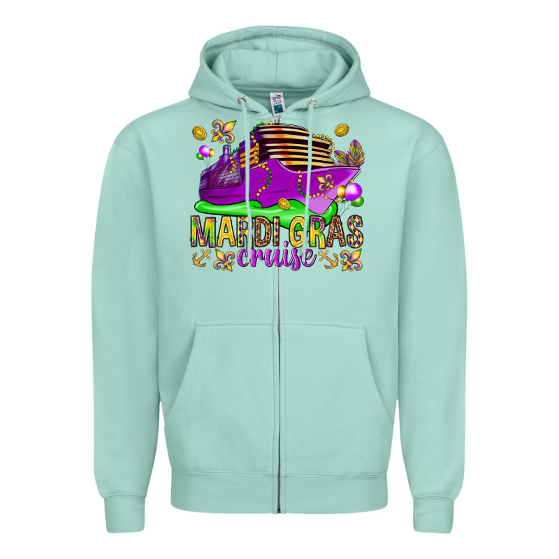 Mardi Gras Cruise Zipper Hoodie by HowdyJamesFarm | Teevron