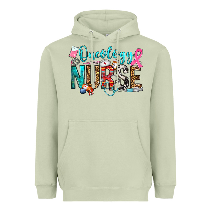 Oncology Nurse Heavyweight Hoodie by OliviaCreatesArt | Teevron