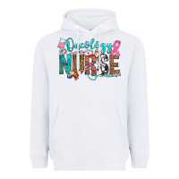 White oncology nurse Heavyweight Hoodie - OliviaCreatesArt