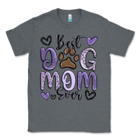 Charcoal Heather best dog mom ever Classic Tee - MaliasSmallBusiness