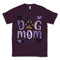 Plum best dog mom ever Classic Tee - MaliasSmallBusiness