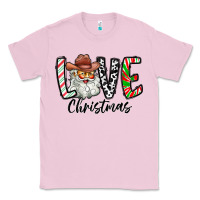 Bubblegum Pink Love Christmas Santa Classic Tee - CowhideDigitalArt