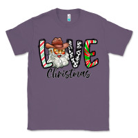 Lavender Love Christmas Santa Classic Tee - CowhideDigitalArt