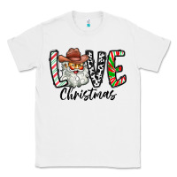 White Love Christmas Santa Classic Tee - CowhideDigitalArt