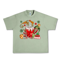 Oil Green cup of chocolate and cookies Urban Heavy Tee - MaliasSmallBusiness