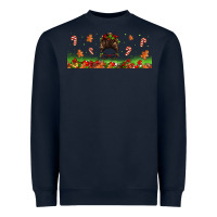 Navy christmas mama messy bun Heavyweight Sweatshirt - Jasminsmagicworld
