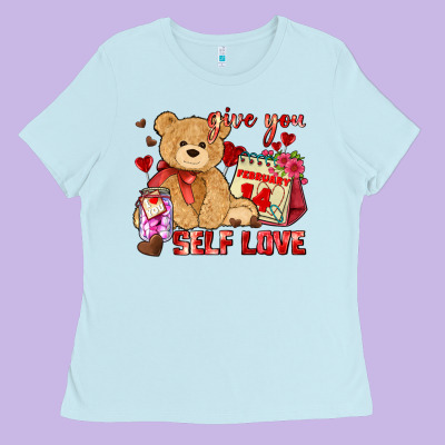 Give You Self Love Ladies Tee Designed By Adodesignshop