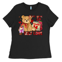 Black give you self love Ladies Tee - AdoDesignShop