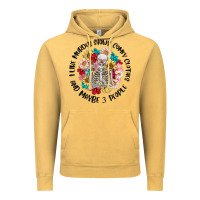 Vintage Mustard i like murder shows comfy clothes and like 3 peopl Vintage Hoodie - MaliasSmallBusiness