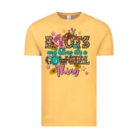 Vintage Mustard boots and bling it's a cowgirl thing Vintage Tee - MaliasSmallBusiness