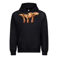 Black Lactarius Rufus Mushroom Illustrations Urban Hoodie - LillyAllenDesigns