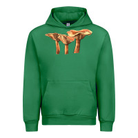 Emerald Lactarius Rufus Mushroom Illustrations Urban Hoodie - LillyAllenDesigns