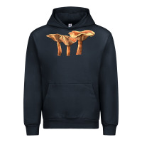 Navy Lactarius Rufus Mushroom Illustrations Urban Hoodie - LillyAllenDesigns