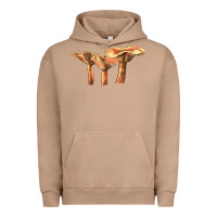 Pigment Burro Lactarius Rufus Mushroom Illustrations Urban Hoodie - LillyAllenDesigns