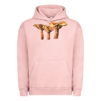 Pigment Salmon Lactarius Rufus Mushroom Illustrations Urban Hoodie - LillyAllenDesigns