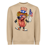 Mushroom 4th of july hot dog Heavyweight Sweatshirt - BarkalooDesign